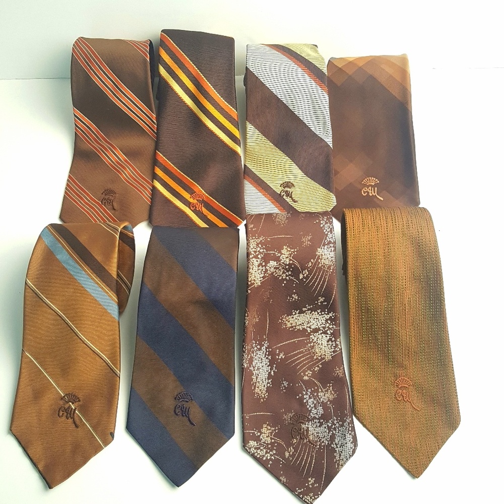 Vintage Countess Mara Silk Ties Bundle of 8